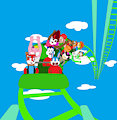 Sandy first time on a Coaster with RCV59 and Toonfan0