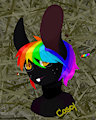 Rainbow Haired Hare by AlbertSky