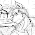 Drunken scribble. by Exwolf85