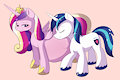 Princess Cadence n' Shining Armor by BumpyWish