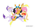 Mobian Triple Tickle by BlondeUchihia