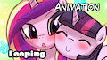 Rubbing all the princesses cheeks!