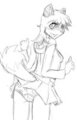 Robyn's skirt flip by joykill