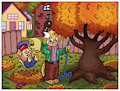 Rakin leaves :P by Flenhah