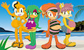 Shade the Echidna, Mina Mongoose, Yvonne and Mona