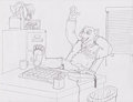 COM: Pawfan Greets You In His Office