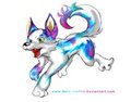 ▼ Husky color cyan-magenta ▼ by Clefita