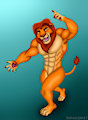 Mufasa posing