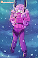 (Speed Paint) Winter parachuting