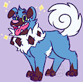 Mazarine the Shiny Rockruff by SmallTimidBean