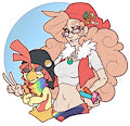 [commissioned by me] Trainer Pippy and Boss by Mise