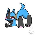 Lucario by rabbityzed