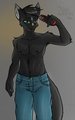 Thayn Showing Off by Gothyk