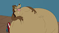 Fat Ferdinand filled with water