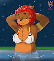 Taking a swim
