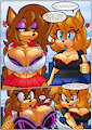 Melissa Strip Fight Page.1 ( Outline and Color by dreamcastzx1 ) by ZhengFox
