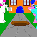 Sinkhole Near the Schoolhouse (Redrawn)
