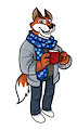 Hipster Fox by hotfudgehusky