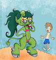 Bogmoggy At Beach.