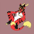 Pyrrah demon goddess by AuroraBorealia