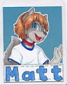 Matt badge