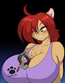 Shaze in Ms. AMP's Chest