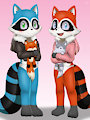 [Commission] Raccoons by WinickLim