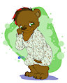Sleepy bear by flamebear