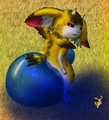 Toragon on balloon :3 by PawKnight