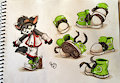 Green sneakers ref sheet