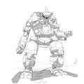 Comm HyperAtomic: HBK-CW1 Hunchback BattleMech