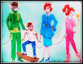 1980's Mouse Family by FoxyFlapper