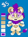 OPEN : $5 HORNED ANGEL LION/LIONESS
