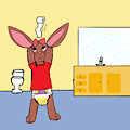 Amy Playing with Toilet Paper -By mewzy148-