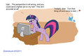 Twilight's Reaction by Strebiskunk