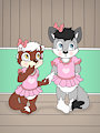 Helping an ottah to walk by Loupy