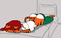 sleeping tiger