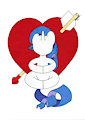 Rarity love heart