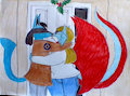 JoeBo under mistletoe by RubiconSalamence