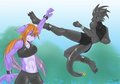.:Mock Battle - Megumi/Ryan:.