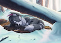 Waku the Hunter Wolf by katkhol