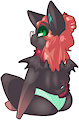 lil bat showing of her butt :v by MissMelon