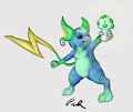 Raichu, shroom power! by PawKnight