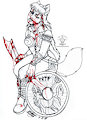 COMMISSION: Viking Wolfie Sketch