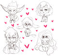 Bunion n' Friends Doodles by ChobiLuck
