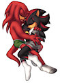 Knuckles and Shadow Spooning by Lex