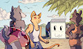 New Fursona: Beach Scene