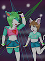 Glowstick Party~! - by ServieFrostdeer by yuu