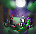 Stargazing under a free moon