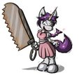 Radioactive Bonesaw Unicorn Girl